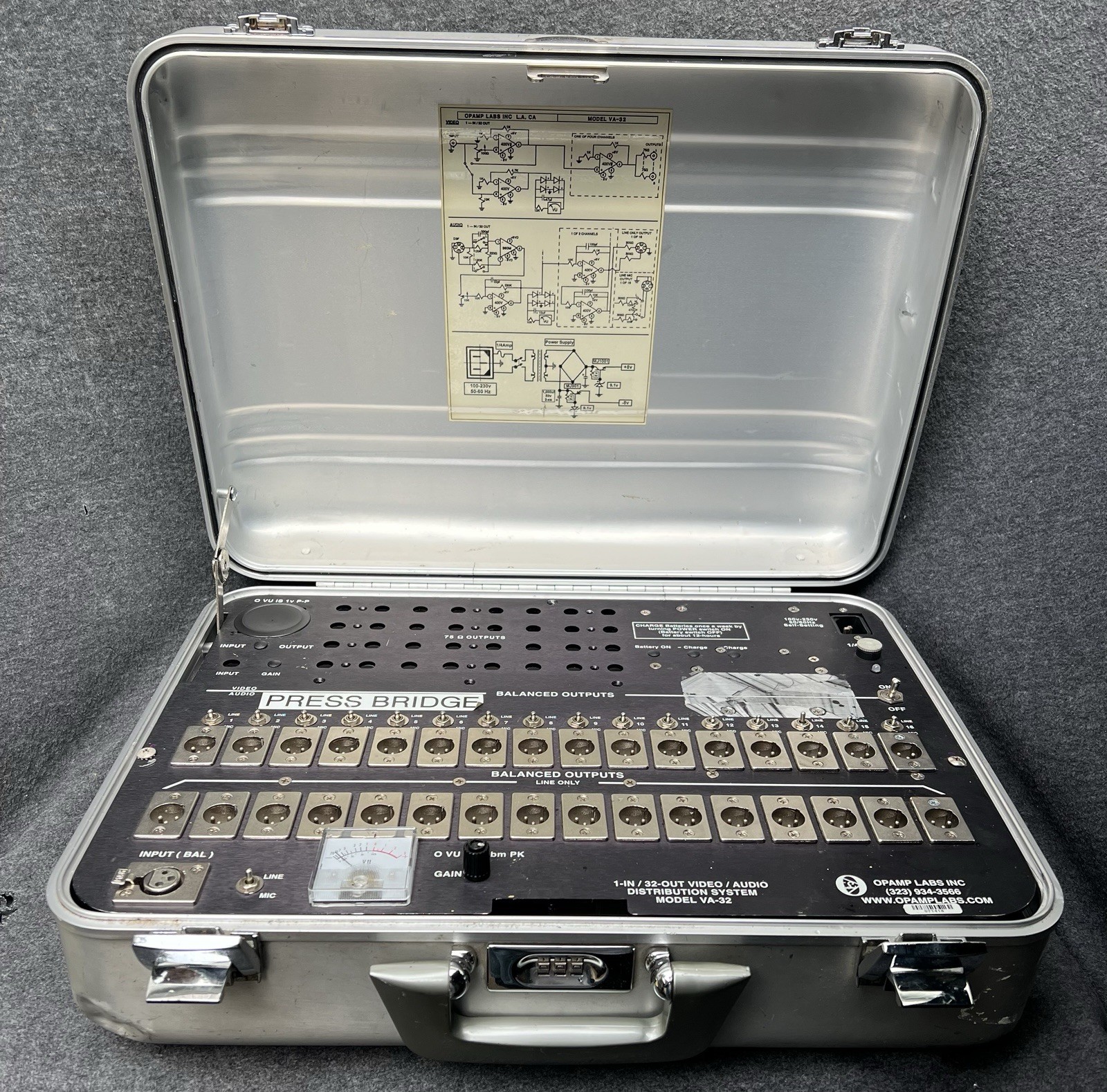 Opamp Labs VA-32 Press Bridge 1x32  Audio Splitter Distribution Amplifier