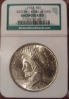 1922 P Peace Dollar Benny Binion Silver Hoard WSOP 90%