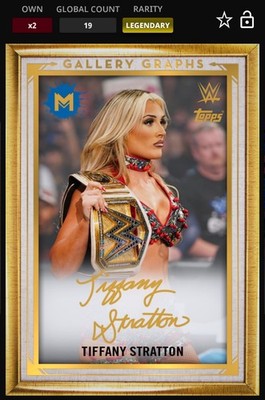WWE Topps Slam Gallery Graphs DIGITAL Tiffany Stratton Legendary 25 CC DIGITAL