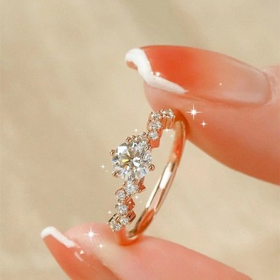 Star Wish Full-Diamond Ring for Women   Index Finger Ring with Zirconia