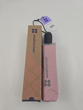 New Weatherman Portable TRAVEL Umbrella w/ Cover Blush