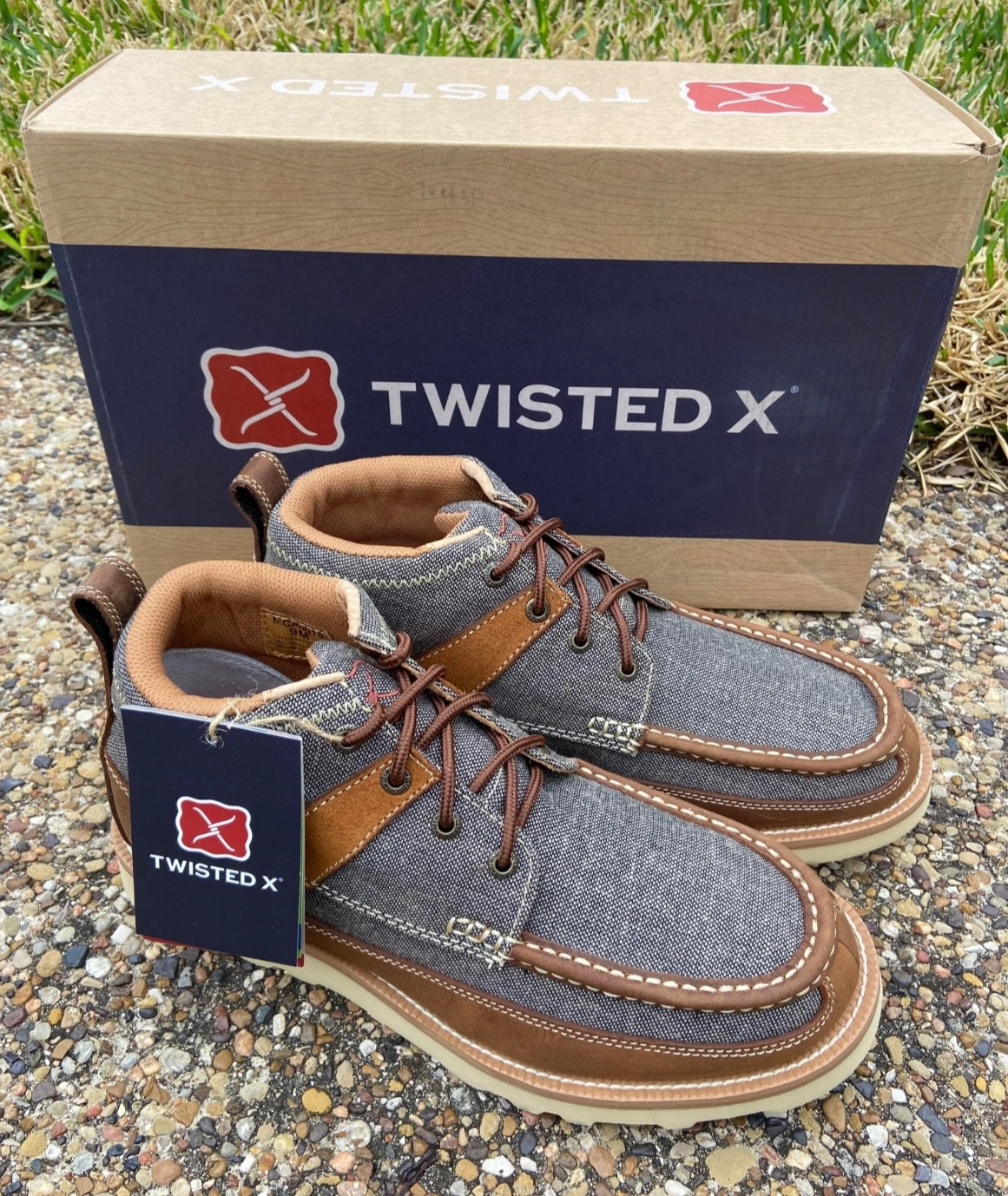NEW Men's Leather Twisted X Casual Lace-Up Shoe Boot in Dust / Brown MCA0018
Opens in a new window o