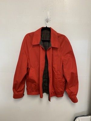 Vintage Aquascutum Revesible Plaid Zip Up Jacket Made in England Size 42