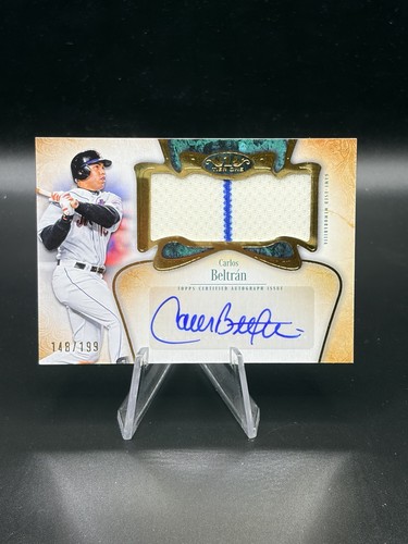 2026 Topps Tier One Carlos Beltran Jumbo Relic GAME USED JERSEY AUTO #’d 148/199