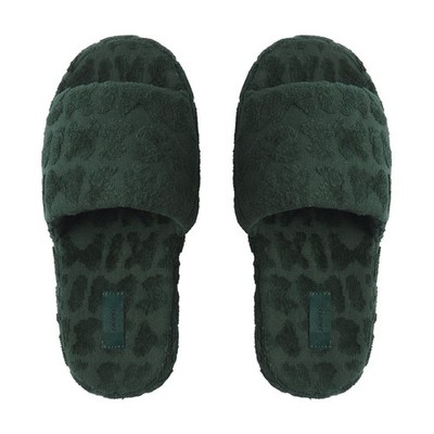 SKIMS SPA TERRY SLIPPER IN PINE - SIZE 38