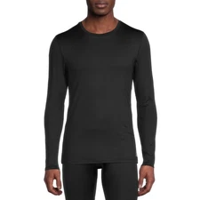 Reebok Men's Black Long Sleeve Performance Base Layer Top T-Shirts Tee: M-2XL