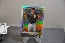 2021 Bowman Chrome Draft Base Set refractor  #BDC-176 Shalin Polanco pittsburgh