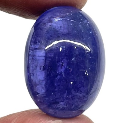 28.26 Cts Natural Certified Tanzanite Huge Vibrant Blue Loose Cabochon Gemstone