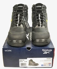 Reebok Work TRAINEX Men's 6" Black Sport Boot With Net Guard Size 10.5M RB6755