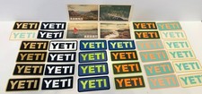 BRAND NEW LOT OF 32 YETI STICKERS  4 ALOHA FROM HAWAII POSTCARDS LOGO DECALS