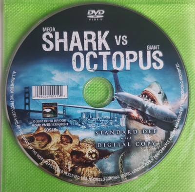 Mega Shark Vs. Giant Octopus Loose Disc DVD Echo Bridge Entertainment 2010 movie