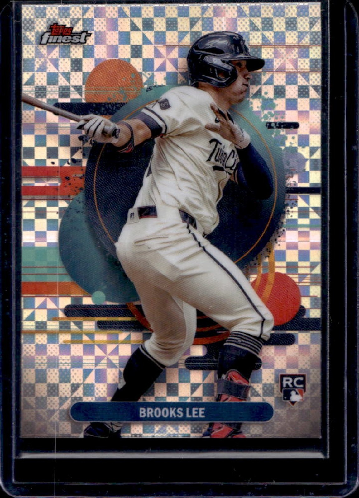 2025 Finest Brooks Lee Uncommon RC X-Fractor Rookie #163 Twins