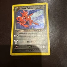 Pokemon TCG 2000 Neo Destiny Dark Scizor #009/105 MP Foil Rare Swirl
