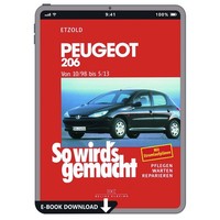 Peugeot 206 1998-2013 So Wird's Gemacht Werkstatthandbuch E-Book PDF