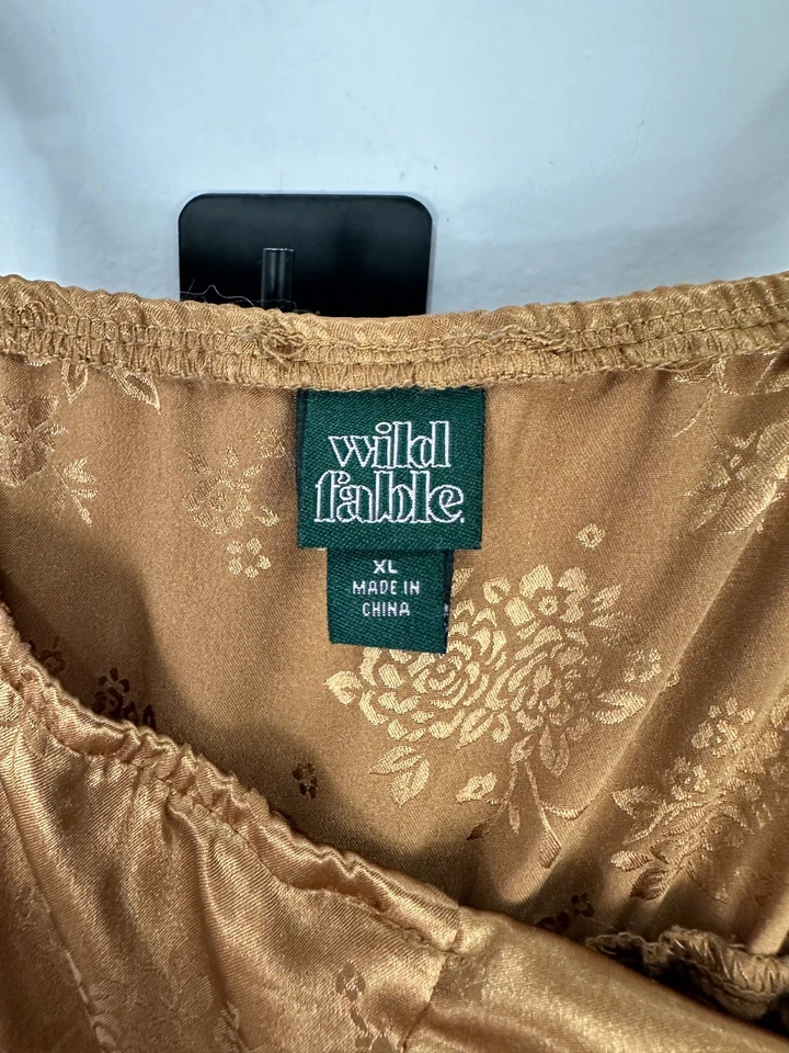 Wild Fable XL Bronze Babydoll Satin Slip Dress l Whimsigoth Y2K Fairy Grunge 90s - Image 3 of 4