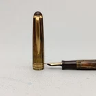 Greif-Gold 112 Tortoise Piston Fountain Pen 14K  B Nib Very Rare Collectible VTG