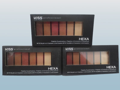 KISS NEW YORK PALETTE EYESHADOW PINK NUDE KESP03 0.05 OZ BOXED LOT OF 3