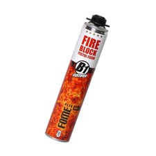 Mousse polyuréthane coupe-feu FOME FLEX Fire Block, résistance au feu, 750 ml
