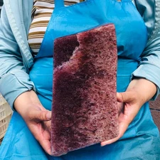 11.28LB Natural strawberry quartz crystal freeform mineral healing decor gift