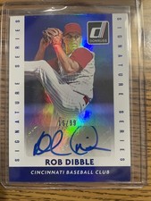 2015 Donruss #93 Rob Dibble Signature Series Blue/99 champ