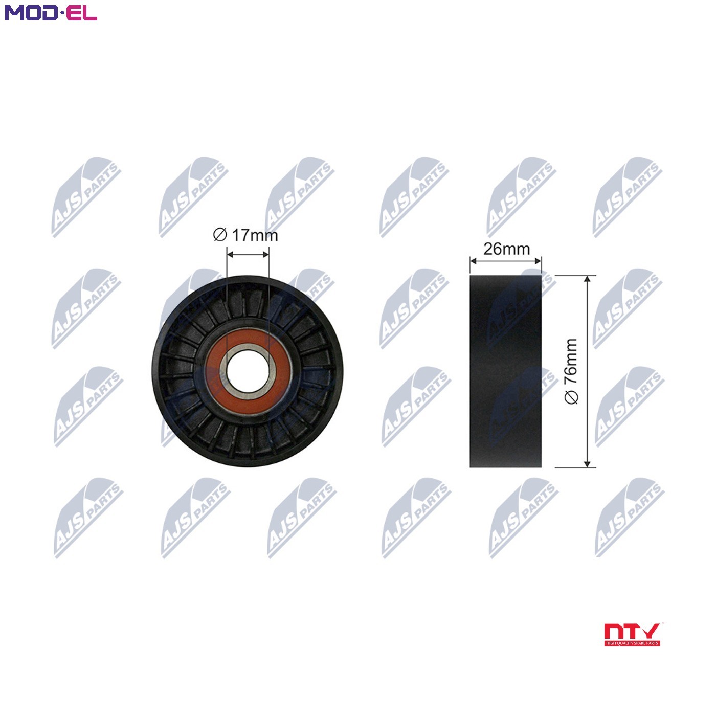 Fits NTY RNK-FR-066 PULLEY IDLER V-BELT - Image 9