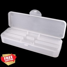 Beauticom Double Layer Nail Art Pen and Brush Storage Case, Frosted White