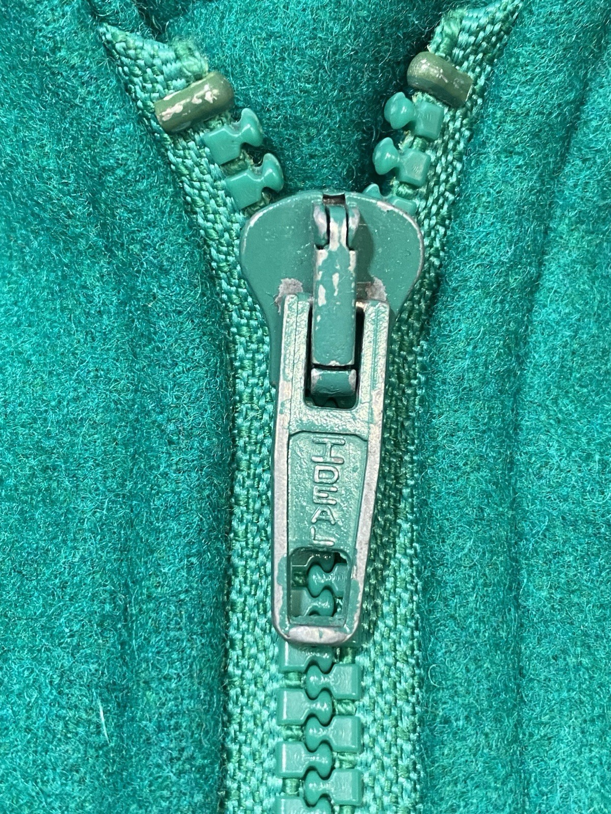 Vtg Pendleton Wool Plaid Lined Jacket Bomber Gree… - image 9