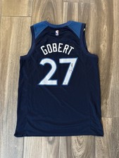 Rudy Gobert Signed Minnesota Timberwolves Jersey NBA Star Utah Jazz PSA Proof