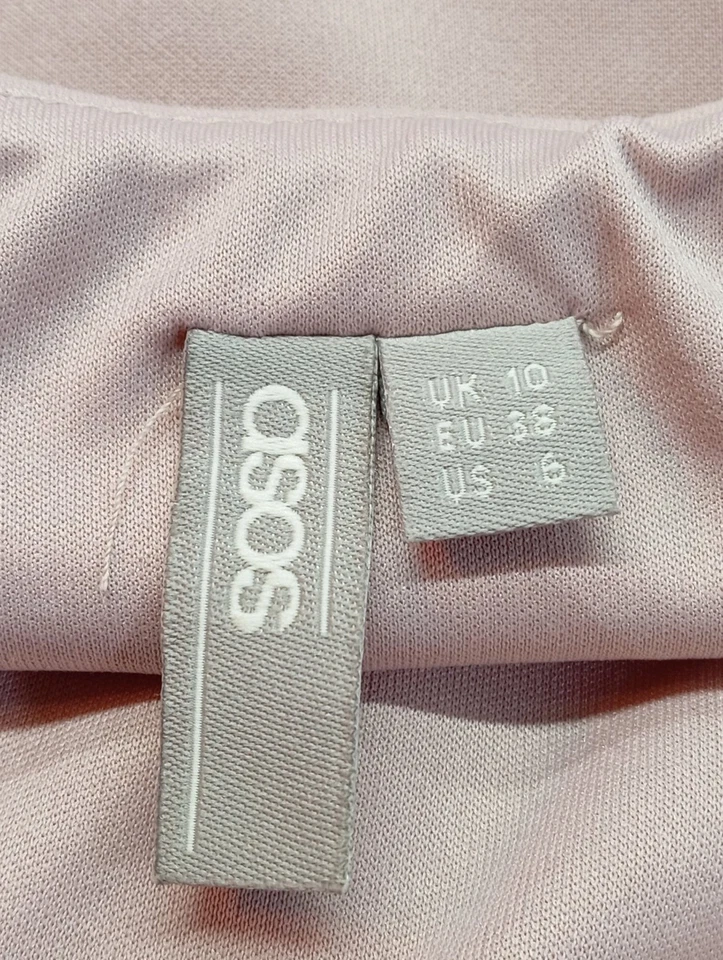 ASOS Mini vestido Mujeres Vestido Talla EU 38 rosa elegante - Imagen 4 de 4