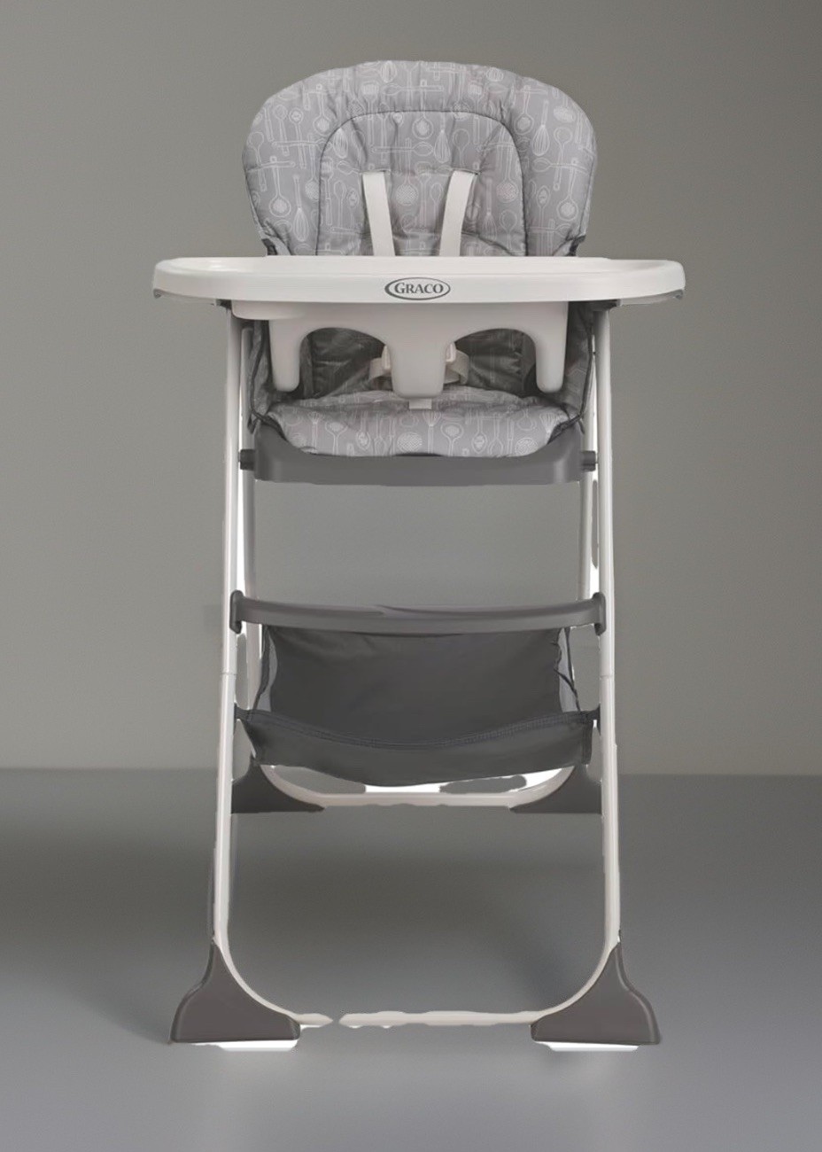 Graco Slim Snacker High Chair, Ultra Slim, Fast-Folding, Multiple Recline