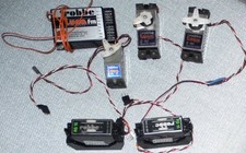 5 Robbe Servos und ein 8 Kanal Empfänger siehe Bilder
