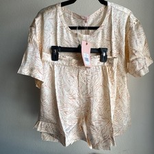 Eberjey New $258 Inez Washable Silk Short Sle...