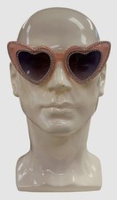  32 Bari Lynn Kids Girl's Pink Rhinestone Heart-Shaped Sunglasses One Size