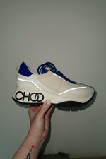 JIMMY CHOO Raine Trainer blue/white Woman size 38 UK 5