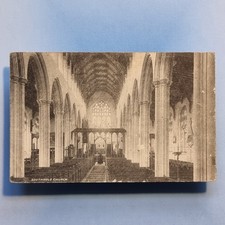 Southwold Postcard 1921 St Edmund's Church Gothic Interior Suffolk