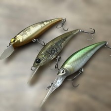 Raid Japan Level Shad Set Hard Bait Fishing Lures, 2x Sprinter, 1x, Used