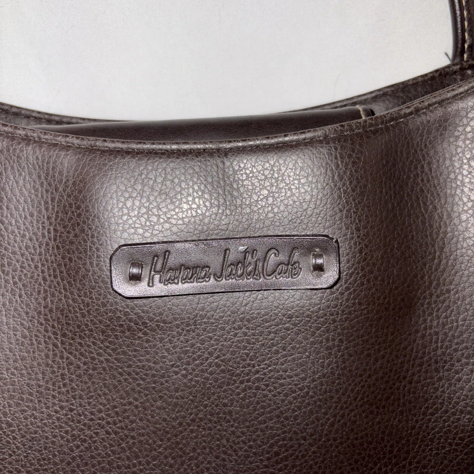 Havana Jack’s Café Bolso de Mano Marrón 13” Largo 9” Alto 4” Ancho Adjunto Llavero Foto 2 de 4