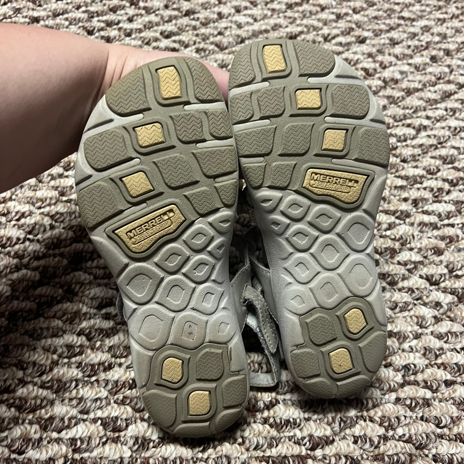 Merrell sandali donna girevoli sontuosi in pelle con cinturino taglia 6