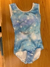 2 NEW Bezioner Dance Leotard Ballerina Gymnastics Blue size 100 3-4 years old