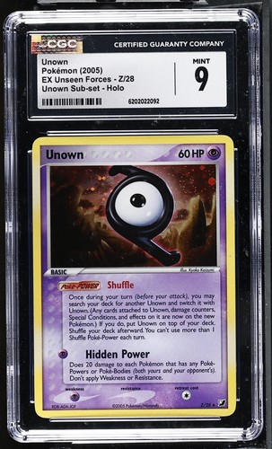 Unown graded CGC 9 for sale on eBay