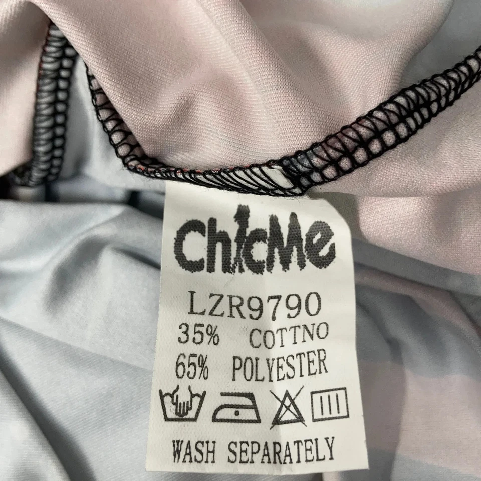 Chic Me, Kleid, Größe: M, Schwarz/Rot/Grün, Baumwolle/Polyester, Blumen #88U - Bild 4 von 4