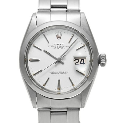 Rolex Oyster Perpetual Date 1500 Automatic 34mm White Men's Watch