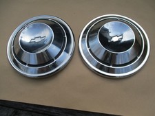 Chevy Copo Dog Dish Caps Chevelle Camaro Poverty Hubcaps 68 69 70 Pair