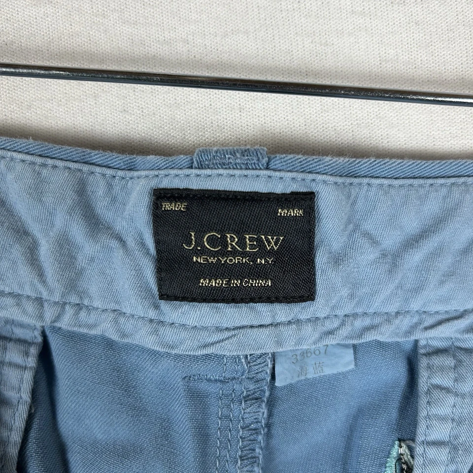 Pantalones Cortos Chinos J Crew Para Hombres 32 Barcos Náuticos Azules Geométricos Informales Preppy Clásicos Foto 3 de 4