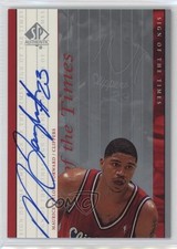 1999-00 SP Authentic Sign of the Times Maurice Taylor #MT Auto 1oa6