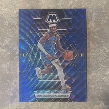 22-23 Mosaic Shai Gilgeous-Alexander Blue Shock Prizm Rare SP mint OKC Thunder