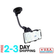 Adjustable Long Arm Windshield Phone Mount for All Smartphones, 360 