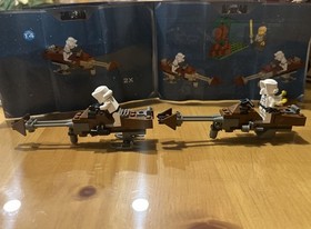 LEGO Star Wars Speeder Bikes Set 7128 Inc Missing Luke Tree Platform One Ski Leg