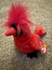 Ty Beanie Baby MAC The Cardinal Vintage Ty Stuffed Animal Plush Toy
