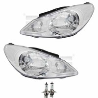 Scheinwerfer Set Links & Rechts H4 FüR Hyundai I10 PA Inkl. Osram Lampen